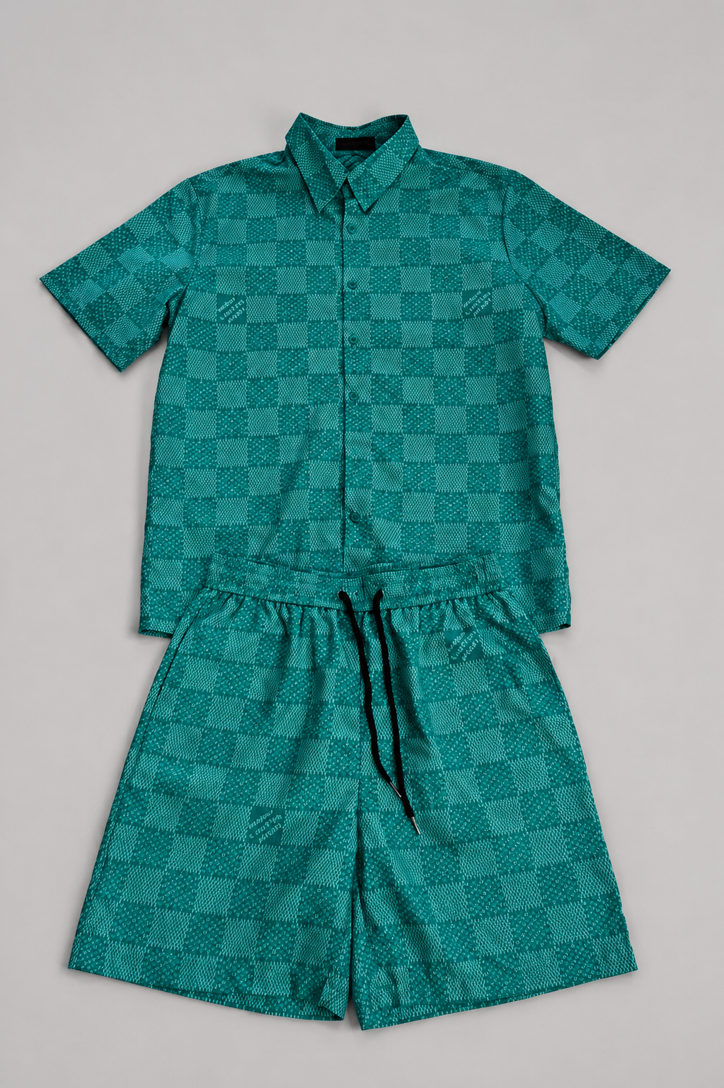 Conjunto Checker Turquoise