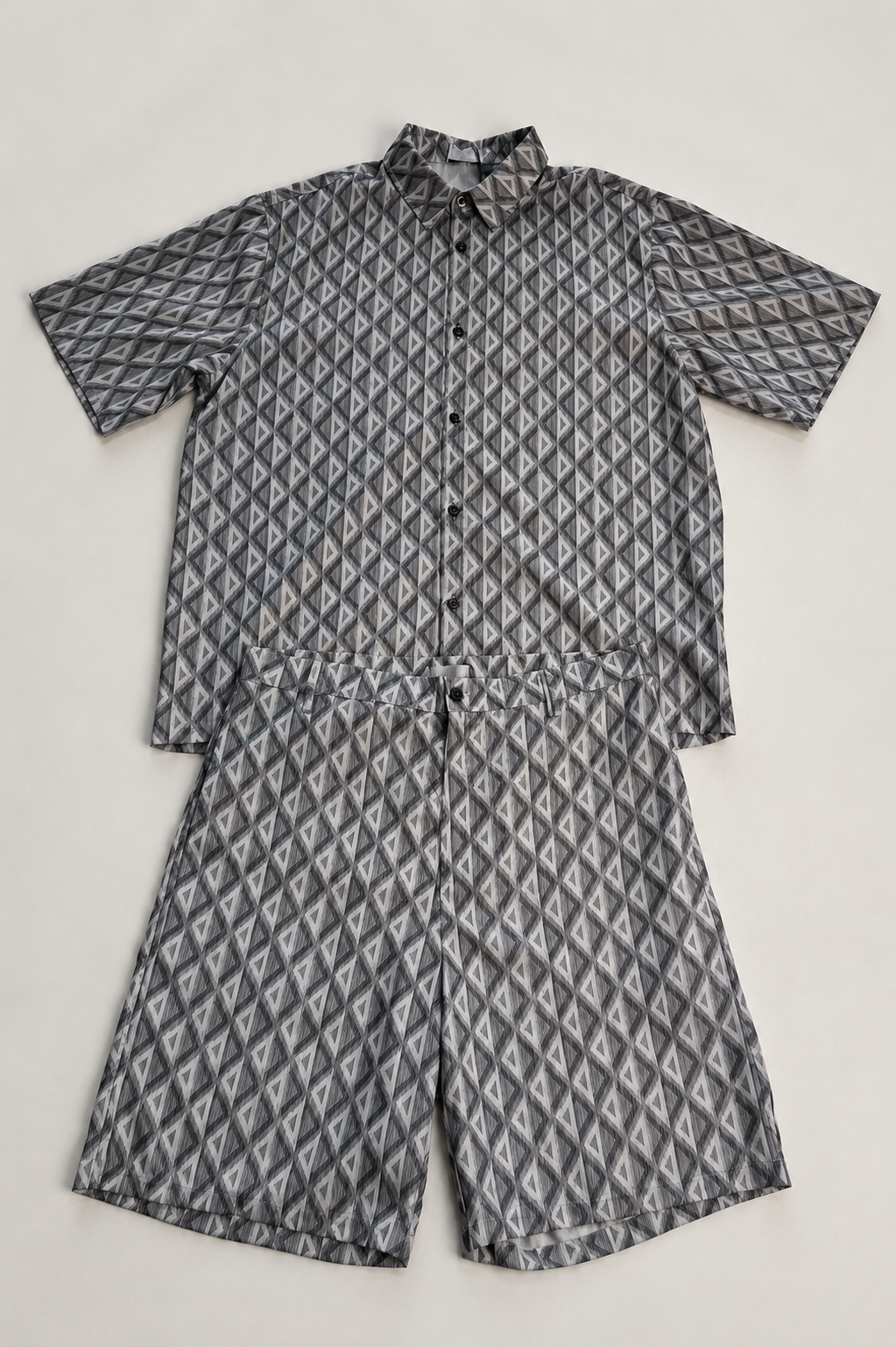 Conjunto Geometric Grey