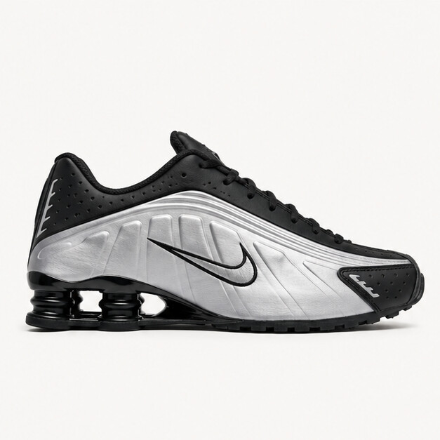 Shox R4 Black Metallic Silver